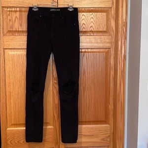 Black denim Express Jeans
